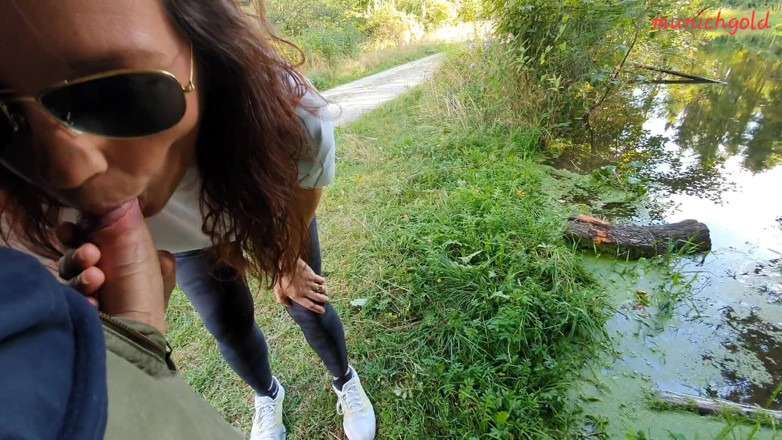 Munichgold: Munichgold's Outdoor Habdjob, Blowjob in the Forest... Have Fun