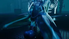 Gifdoozer Slime Tifa Dildo Play: Intense Masturbation with a Huge Dildo, Tight Pussy Gaping, and Cum-hungry Ass