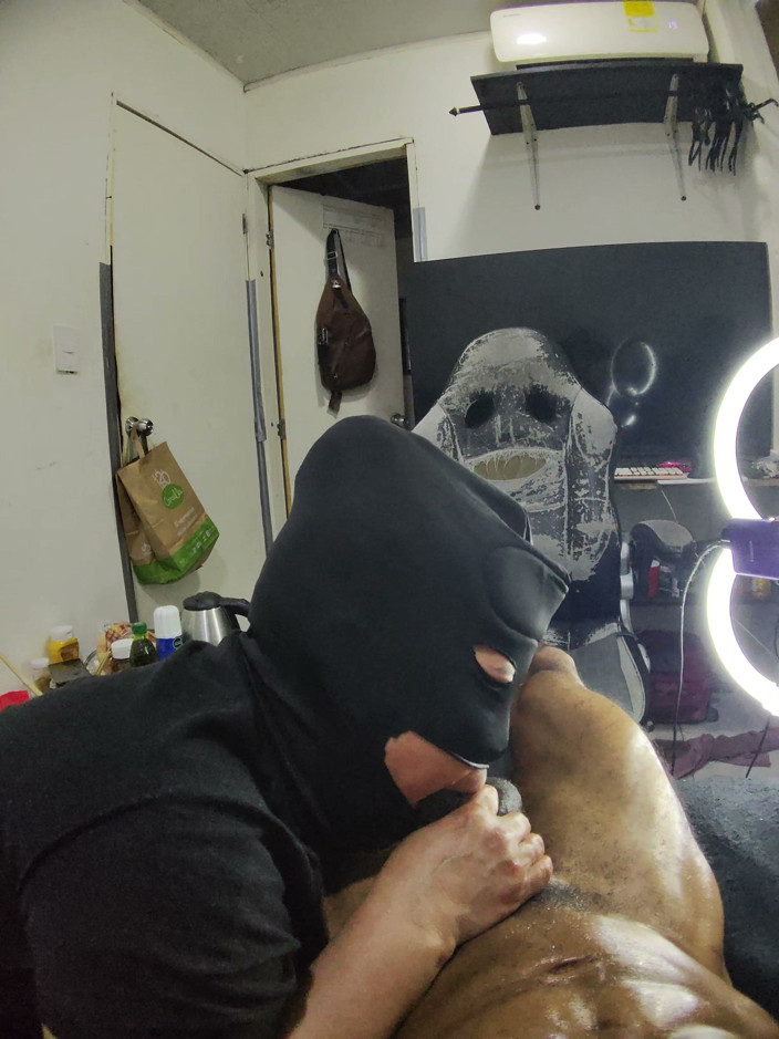 Cum-lobian dickdrainers: Mặt nạ đen champ cổ họng 5