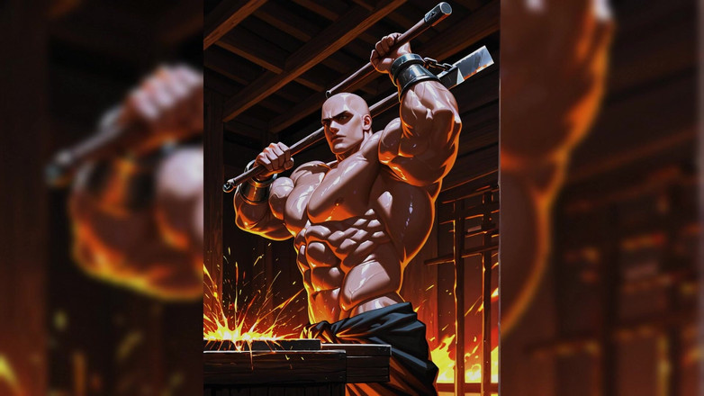 Erotic Man: Slideshow ai si pekerja besi gay seksi