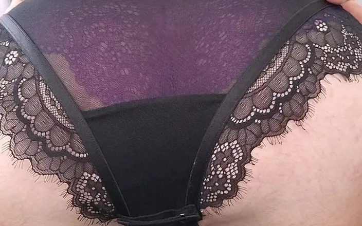 dragontrainer5: Large Dildo Ride by Crossdresser in Lingerie