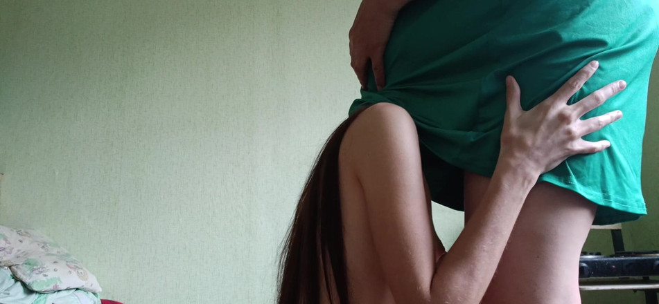 Lesbian-candys: My Shy Girlfriend Climbed Under My Skirt and Quickly Brought...