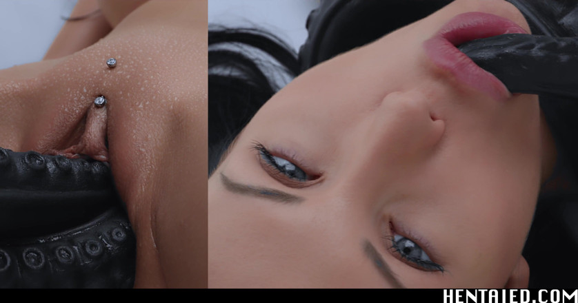 Hentaied: Real Life Hentai - Sasha rose si diverte con enormi dildo...