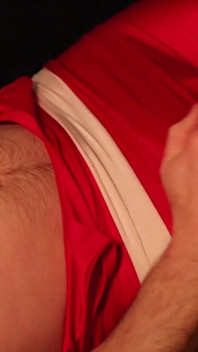 Wrestler-coregasm in Singlet