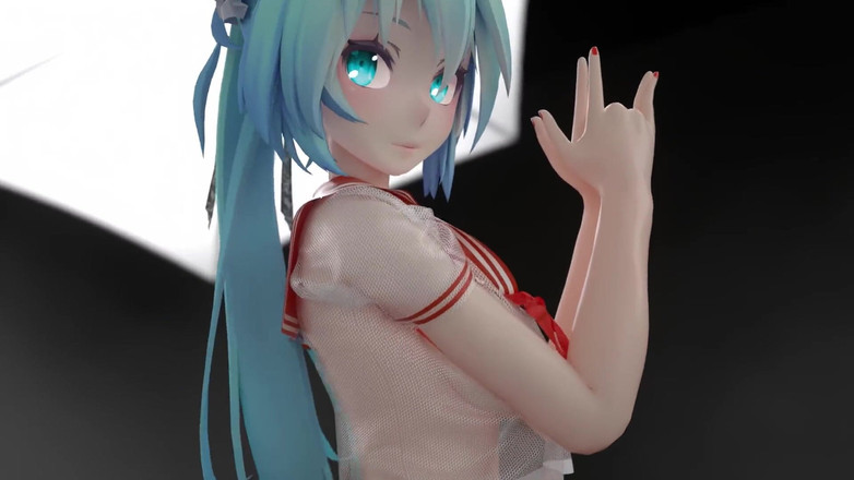 MikuMotion: [mmd] Crema de chocolate Jk; Uniforme sexy de chica universitaria;...