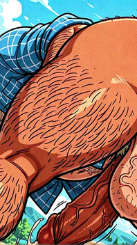 イケメン、モンスターのチンコ