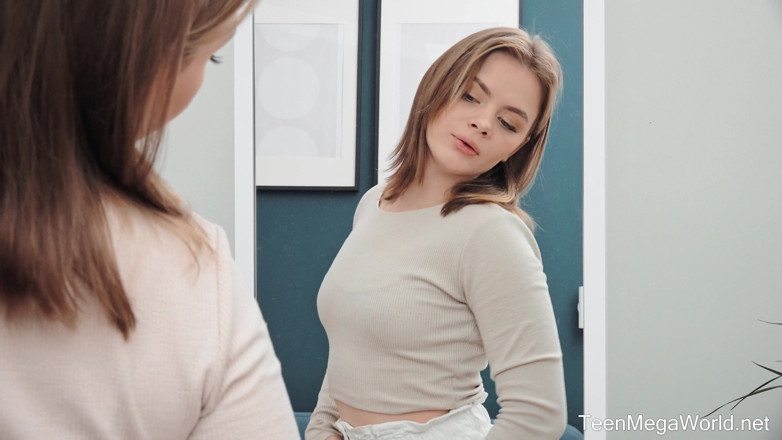 Teen Mega World: Playful Cutie Undresses to Masturbate