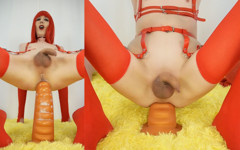 Riding a Huge Dildo thumbnail