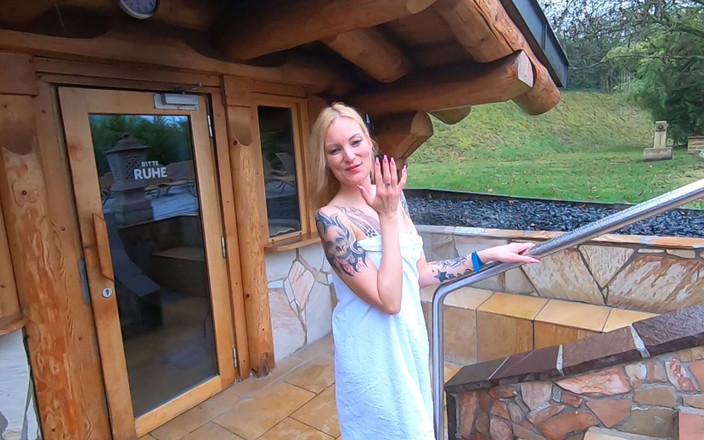 Andy Star: German Sexsauna - cewek kurus rambut pirang dientot habis-habisan - pov