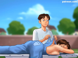 Cartoon Universal: Summertime saga भाग 47 - समर कॉटेज में लंड हिलाना (चेक सब)