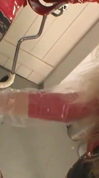 Humiliating ass penetrated penis stretching