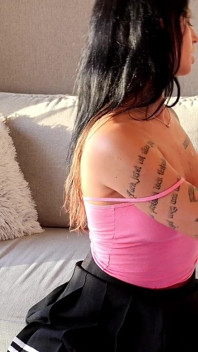 Hot and Horny Brunette Babe College Cheerleader Makes a Big Dick Guy Cums by Playing Her Phone and Ignoring Him