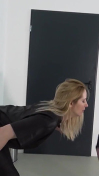Fat Slave Lickign Spit From the Floor