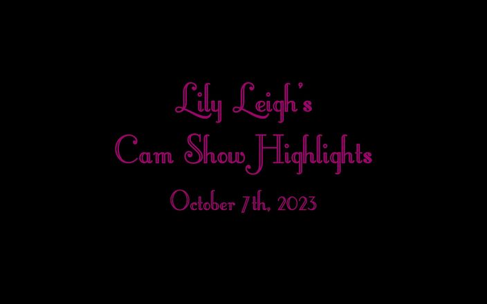 Lily Leigh: Lily Leigh Cam Session Highlights Video - 2023-10-07 - Red &amp;amp; Black Lingerie on...