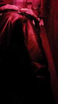 I Show You My Leather Bulge in the Corner of the Darkroom, and Then Pull Out My Hard Cock for You
