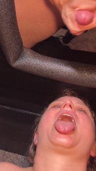 Cum Facial at the Gloryhole