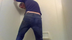Cute Transgirl Pissing Jeans Intentionally for First Time; Fully Clothed thumbnail