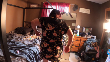 SexyNEBBW: Sexy BBW trying on dresses