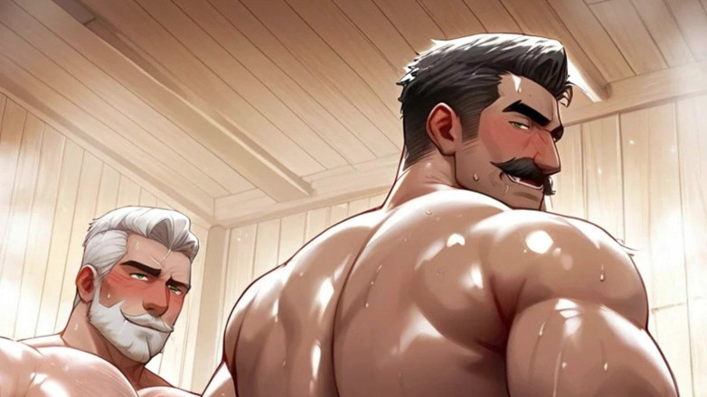 Real narrated fantasy Hentai: Гей зрілий вітчим ведмеді з величезними, соковитими дупами, частина 1! Анімація гей-чувака, аніме хентай
