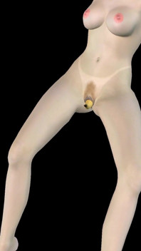 Animated 3D Porn - Very Beautiful Girl Masturbating with Banana Till Orgasm