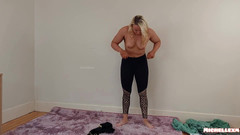 Michellexm: Sexy blondýna jóga kalhoty try on haul