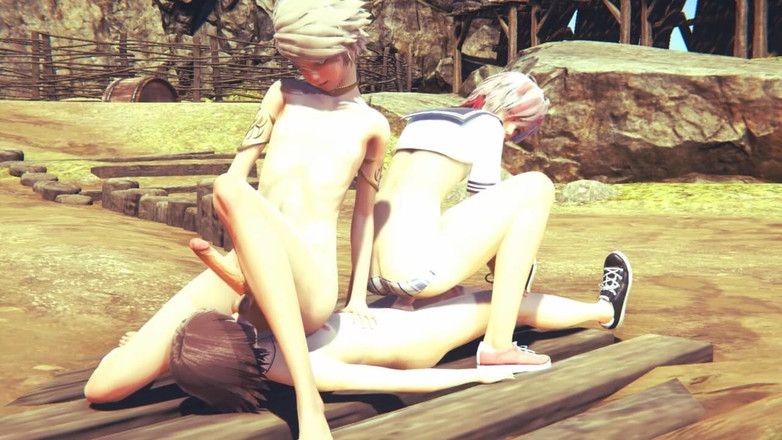 Yaoitube: Yaoi Femboy - Jin, la sexy femboy chupa una gran polla...