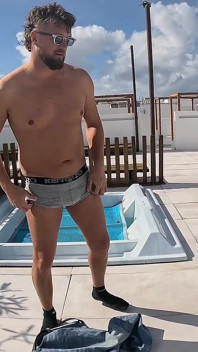 Pee Desperation in the Hot Tub
