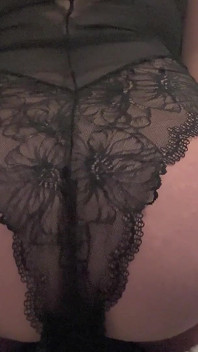 Bedtime Farts in Black Lingerie