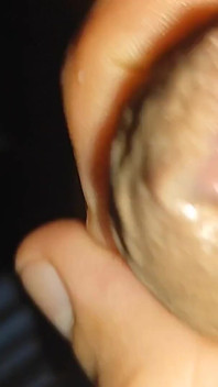 Extreme Precum From Rough Grandpa in Close up.