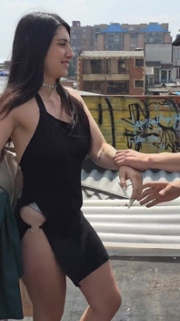 Alissa Laurex Gets Fucked by the Thief Who Was Going to Rob Her