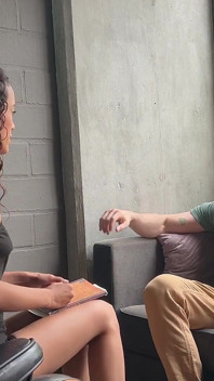 Fotto il mio paziente psicologia, che schizza il suo sperma nel mio buco del culo
