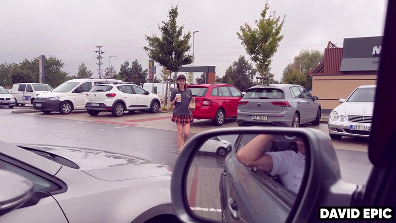 David Epic: Huge Anal Creampie with Cute Mcdonald's Worker