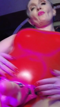 Червона гума dominatrix eva latex фемдом бдсм соло страпон іграшки велика дупа зрілий фетиш гаряча сексуальна