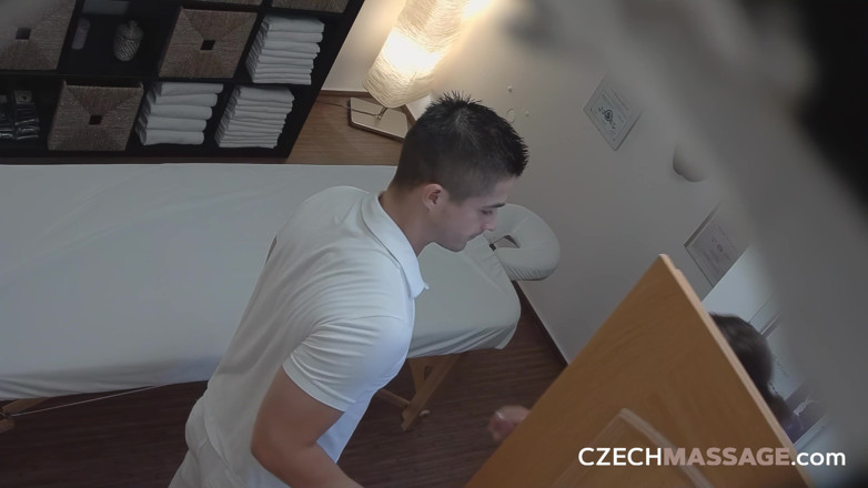 Czech Massage: Czech Massage 46: Brunette Babe Rides the Masseur Once Again