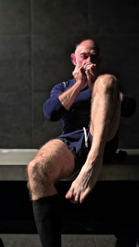 Feet and Socks on Hairy Bear