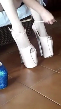 Patent Leather Shoes with Very High Heels, My Passion