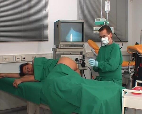 Rubber & Clinic Studio - 1ATOYS: Gyno fetish - Colonoscopy anal exam