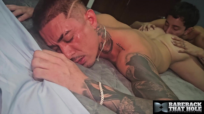 Bareback That Hole: Zonder condoomthathole Aaron West en Eduardo Chacal engageren een wilde...
