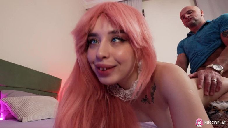 Nu Cosplay: Karolina Geiman is a skinny anime slut who loves a...