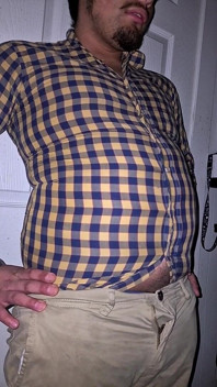 Popping My Button up on My Belly