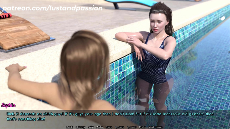 Johannes Gaming: AWAM n° 4 nage avec Ellie et lui caresse de la...