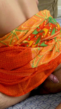 My Boss Called Me to His House and Fucked Hard in Orange Saree