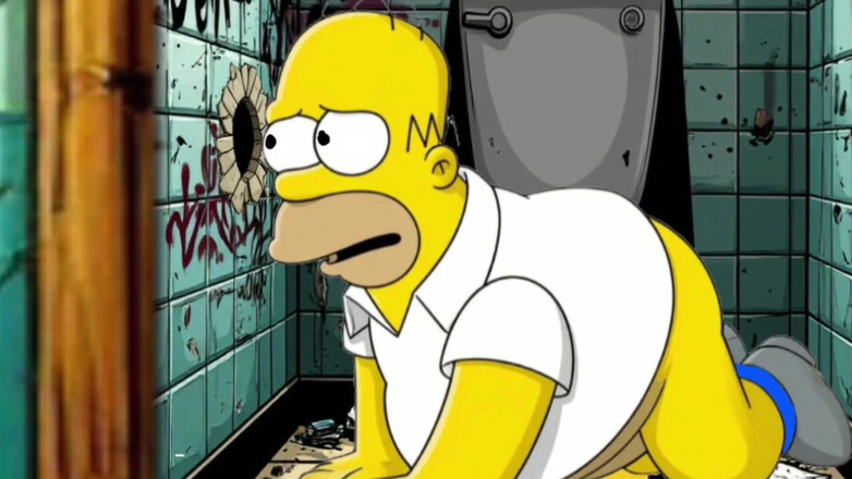 Octopussy Lovers Club: Married Housewife Gets Fucked in a Dirty Toilet. Cartoon Parody