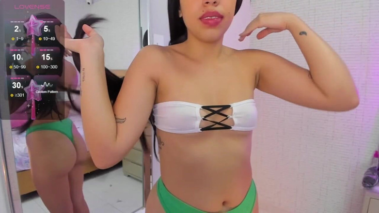 Carlotta Kokcu: Latina Fode Nua Mostrando Buceta Duro No Quarto