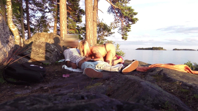 Bunny Production: Bianca and BBC bull on the beach