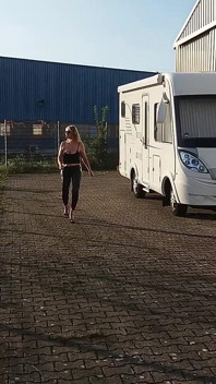 Mature Woman in Tight Black Leggins