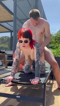 Brudna outdoor jebanie dziwka błaga tatusia, aby ją hodował