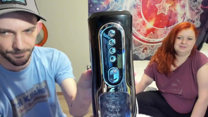 Sin Spice by Sophia Sinclair and Jasper Spice: Foreglad Fenian automatic masturbator unboxing