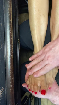 Red Toenail Delicious Tiny Feet