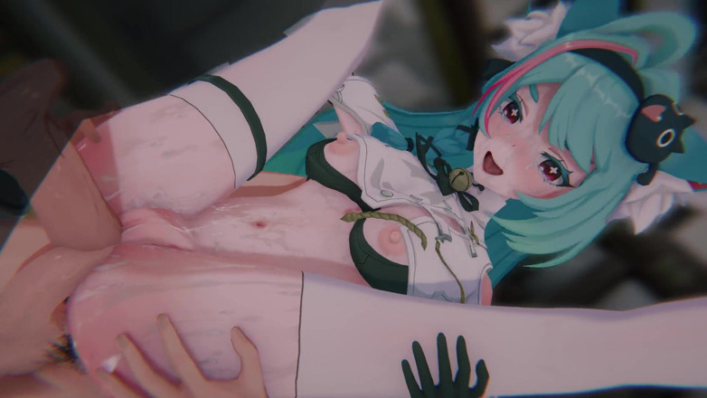 Tomu aisuman: [nte] Mint's Containment Breach: Bound Catgirl &amp; POV Threesome DP (4k/60fps)